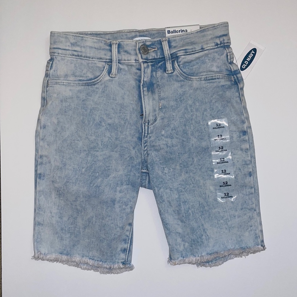 Old Navy Girls Ballerina Adjustable Waist Super Stretch Shorts NEW WITH TAGS
